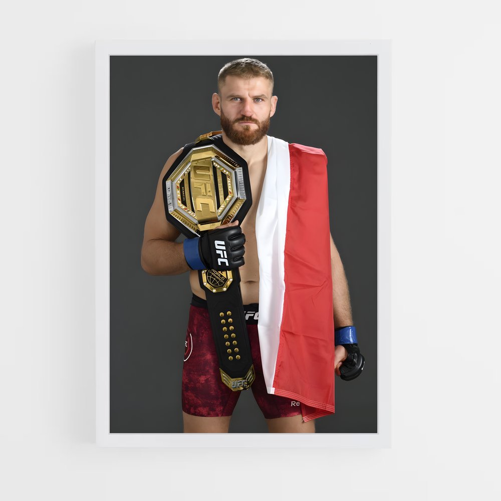 Poster Champion avec Fierté – affiche MMA (vue 3)